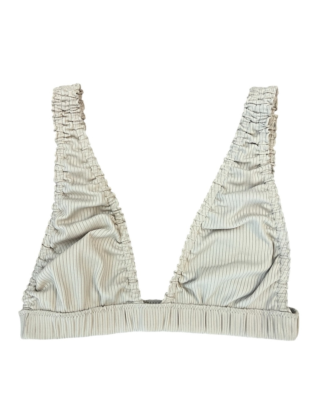 Free People Intimately Ribbed Ruched Triangle Bralette - XS